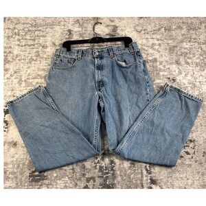 Vintage Levis 550 Jeans Mens 36x30 Light Wash Relaxed Tapered Leg High Rise